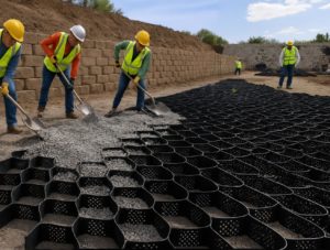 muro de contención con geoceldas